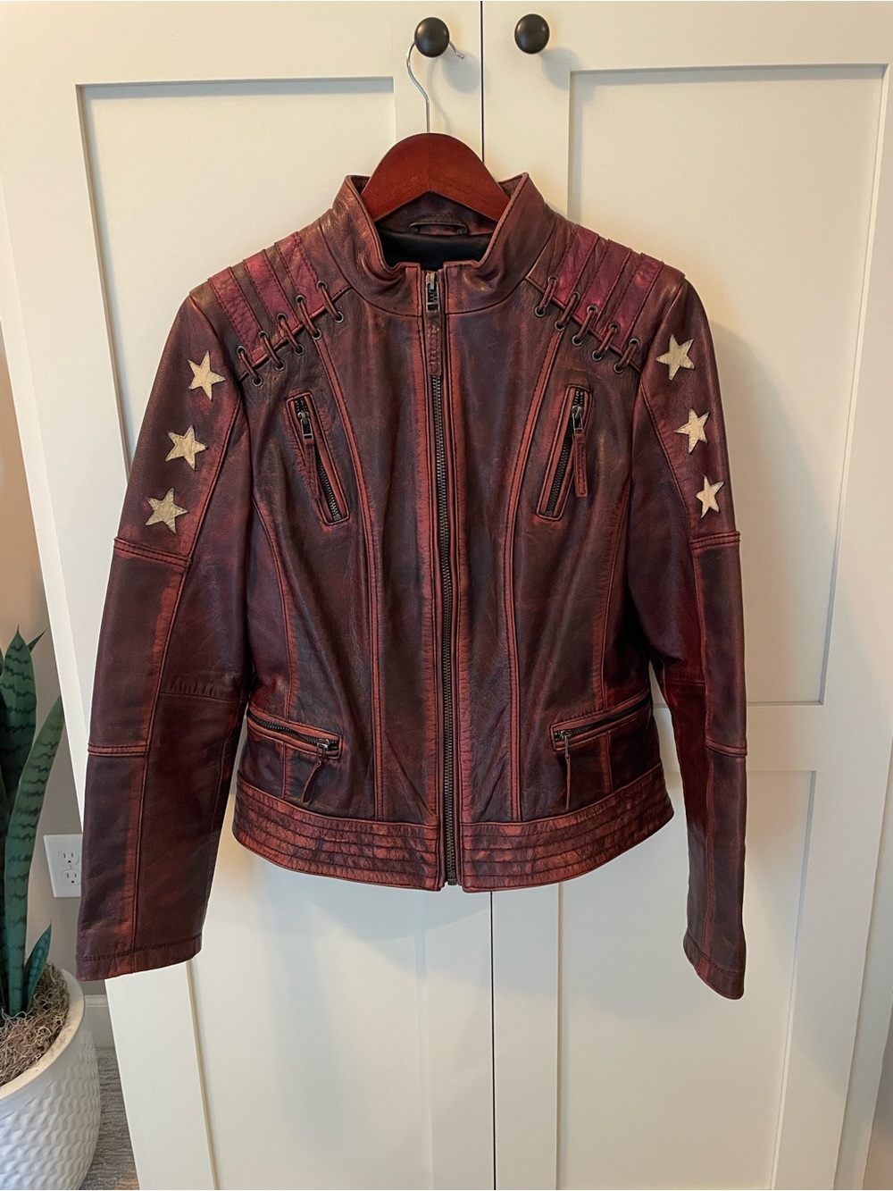 Leather Jacket Size Large